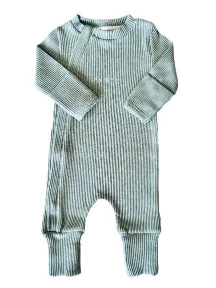 Ribbed Jumpsuits: White