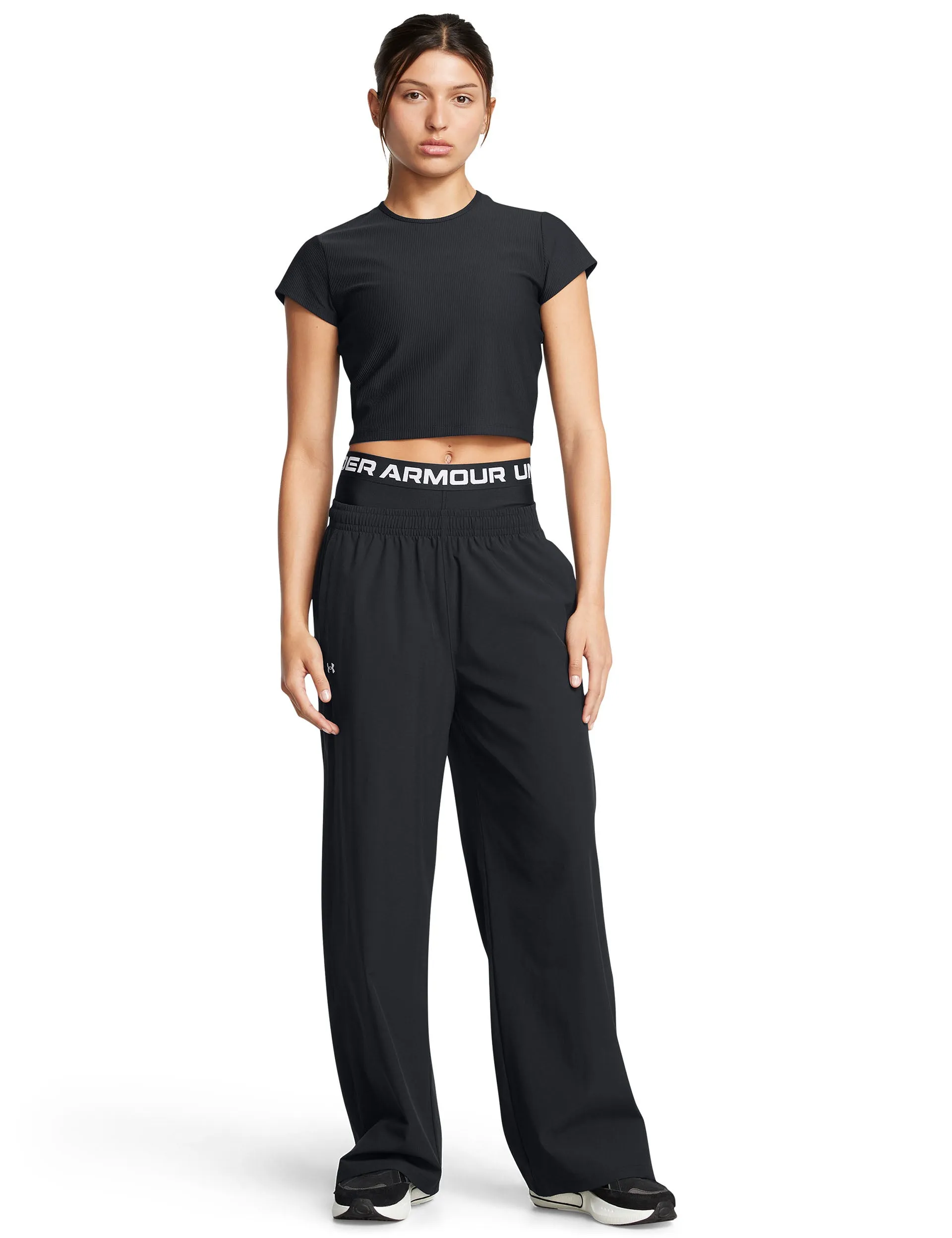 Rival Wide Leg Pants - Black/White