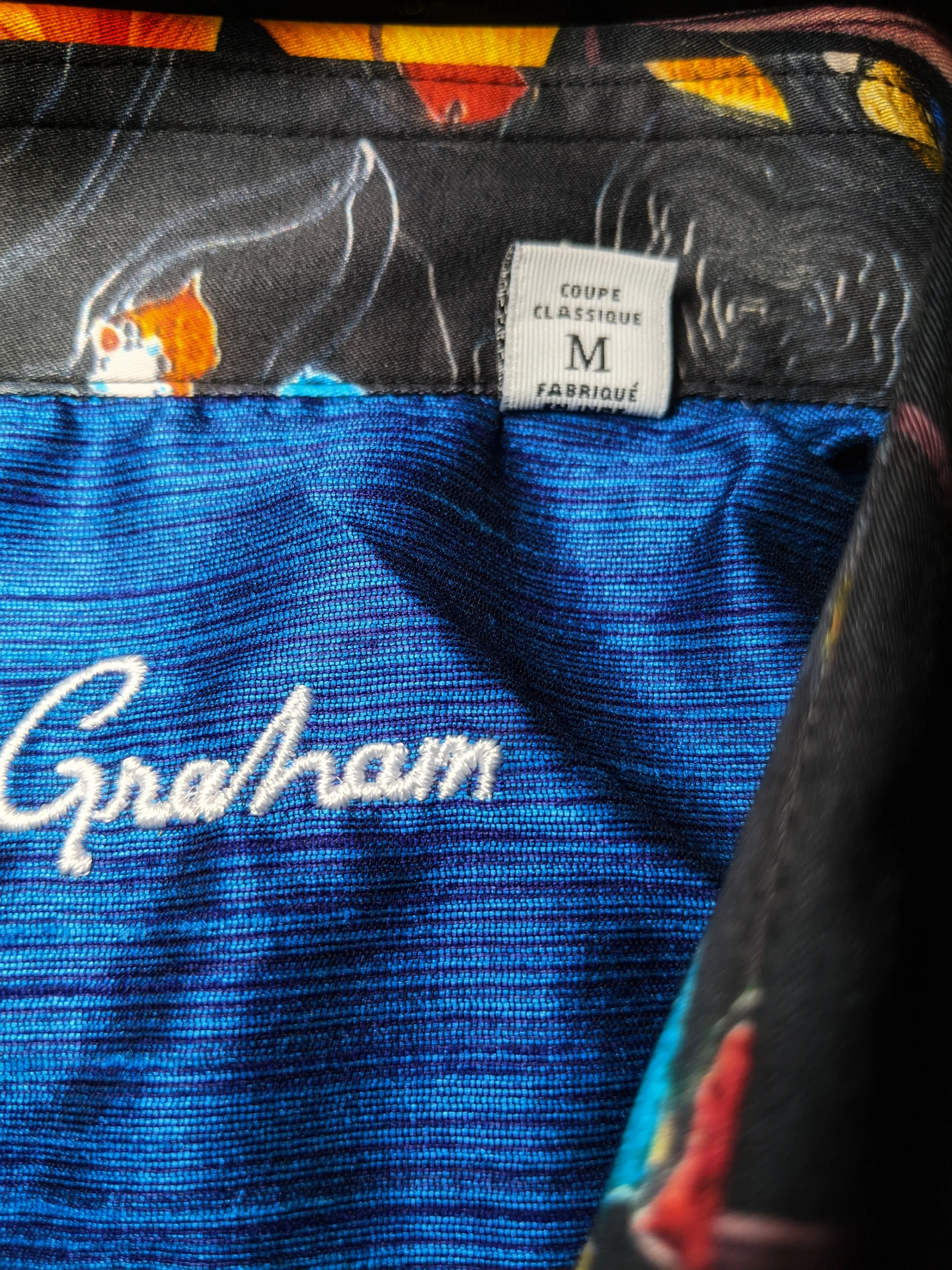 Robert Graham Bentham Short Sleeve Shirt Medium Size
