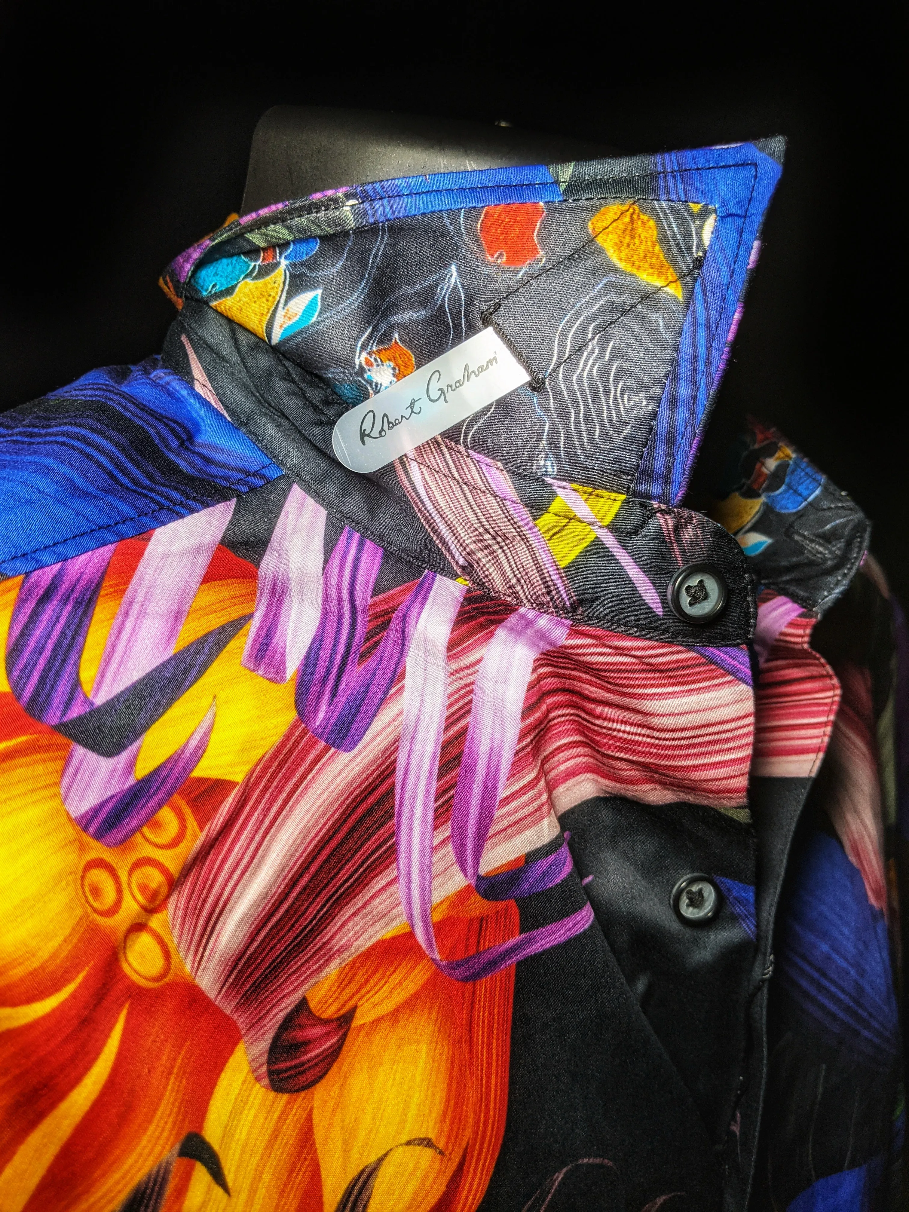 Robert Graham Bentham Short Sleeve Shirt Medium Size