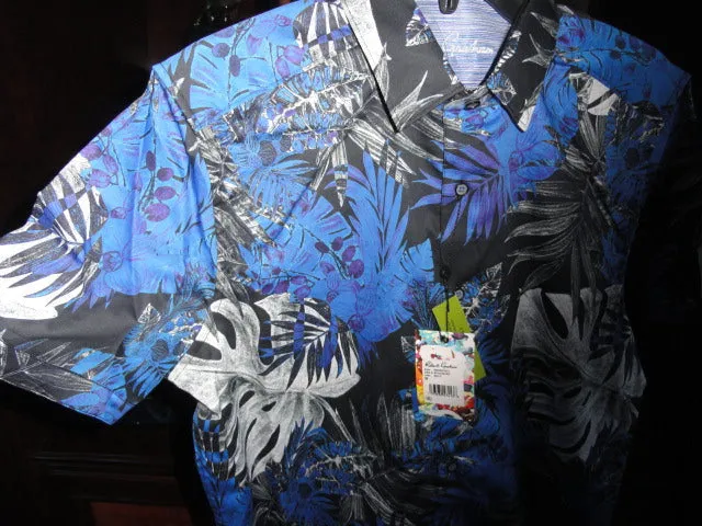 Robert Graham Brookcrest Short Sleeve Sport Shirt XLarge Size