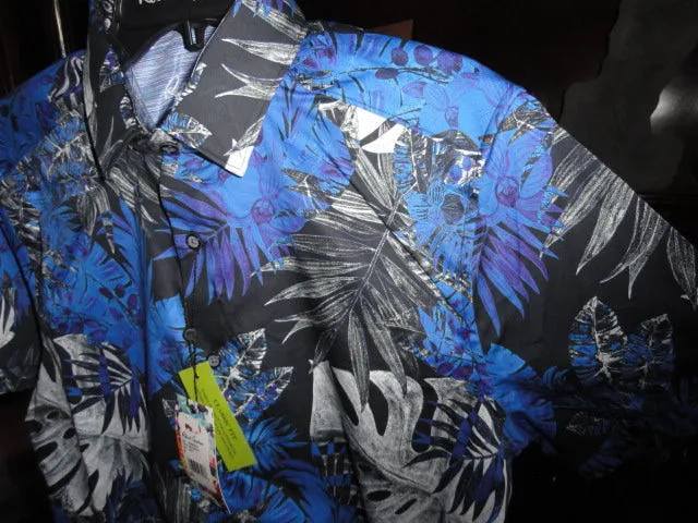 Robert Graham Brookcrest Short Sleeve Sport Shirt XLarge Size
