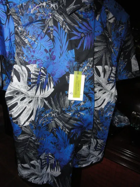 Robert Graham Brookcrest Short Sleeve Sport Shirt XLarge Size