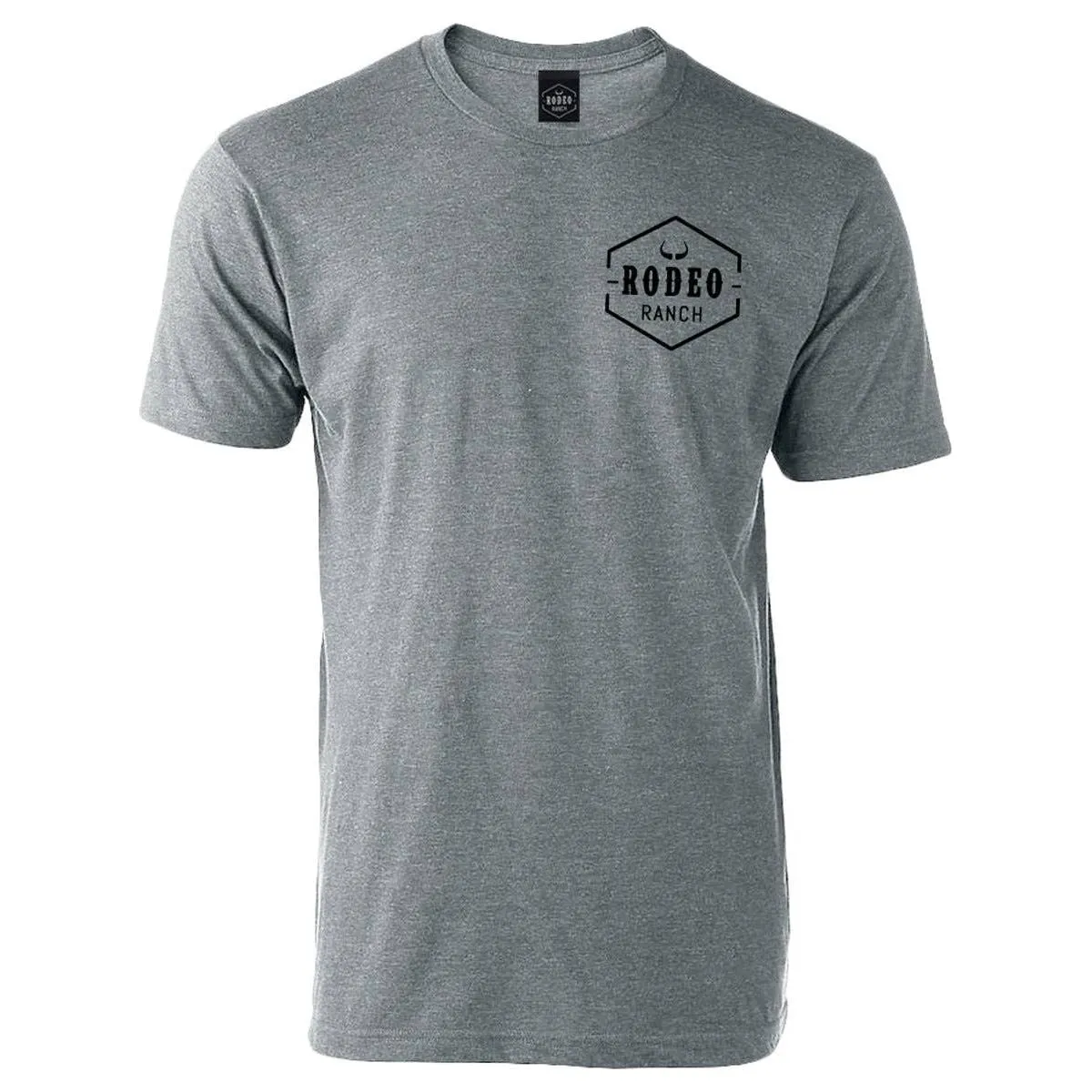 Rodeo Ranch Spur Flag Short Sleeve Shirt - Heather Grey