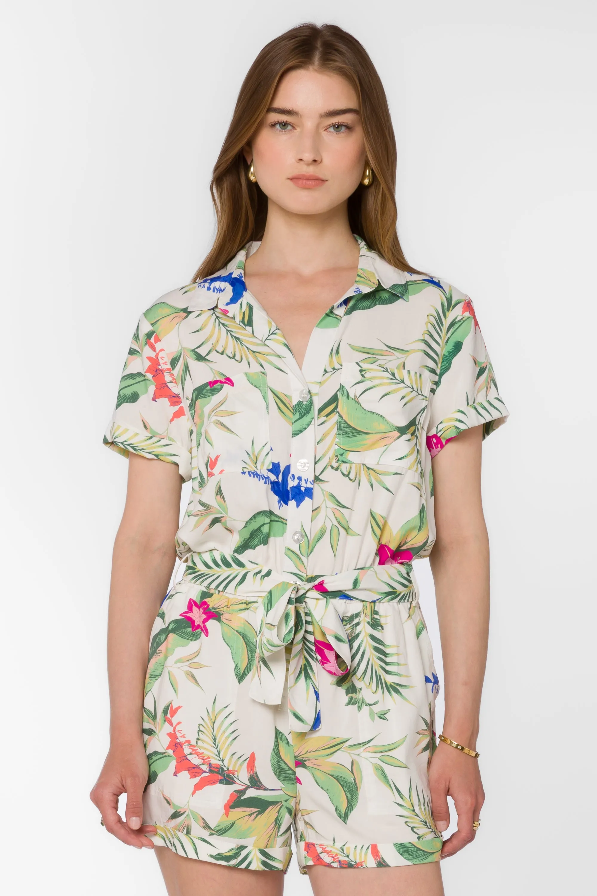Rosalie Tropical Jungle Romper