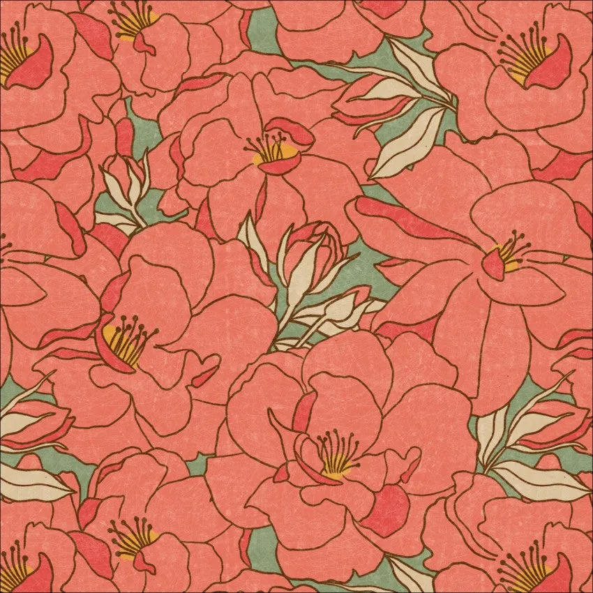 Rosy Deco Cotton Print