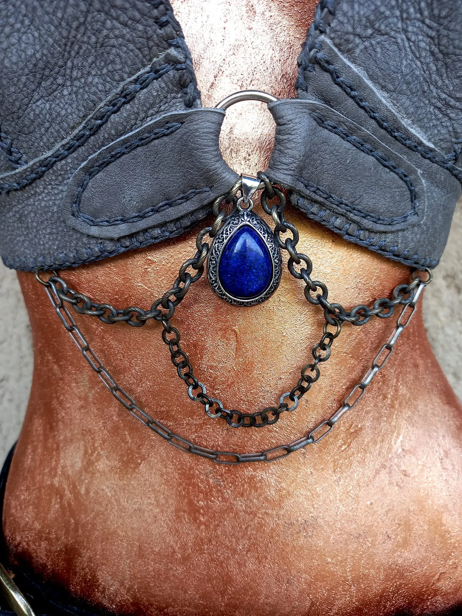 Rowan Warrior Leather Top