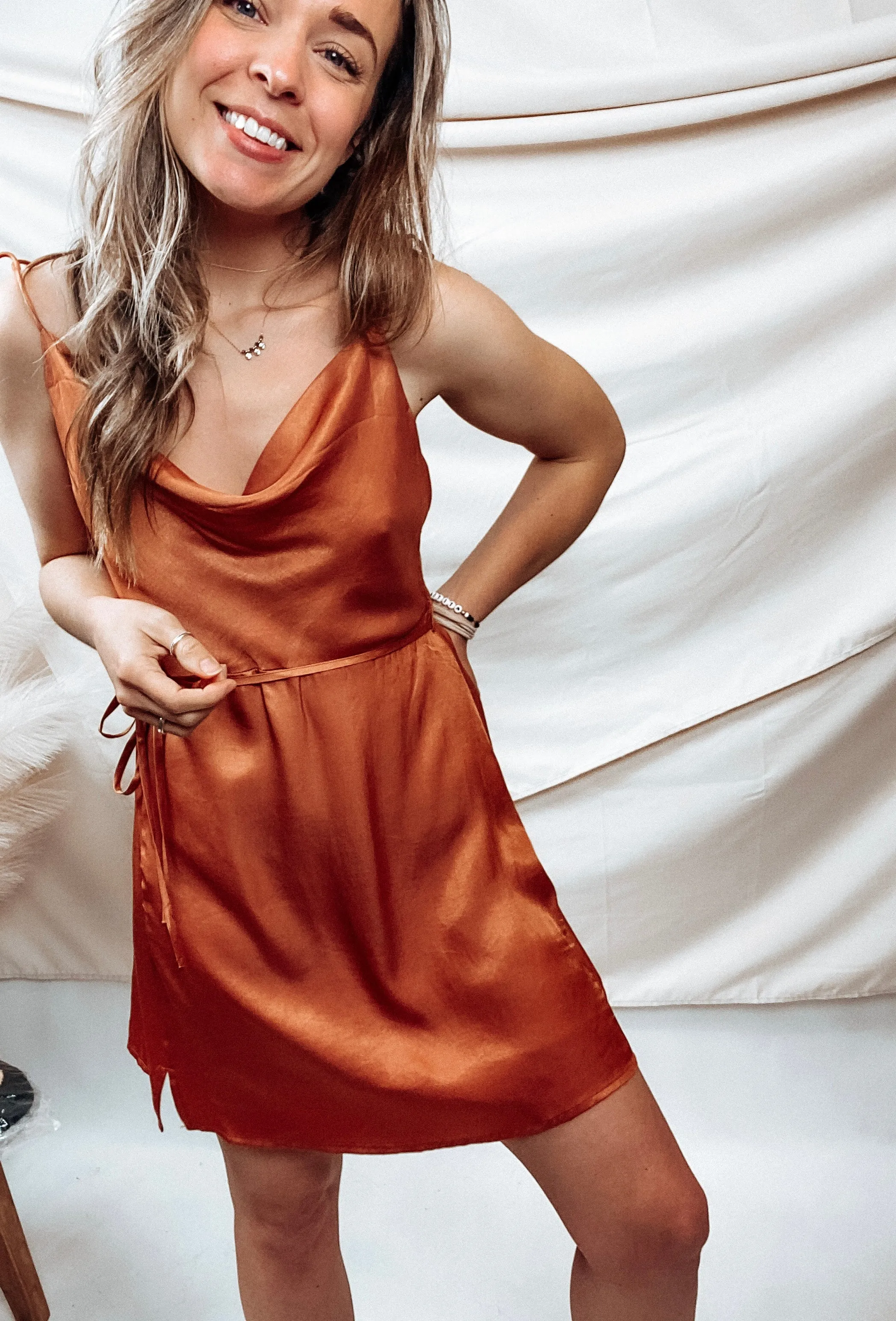 Roxy Terra Cotta Slip Dress