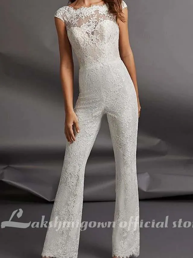 Roycebridal Jumpsuits Wedding Dresses Floor Length