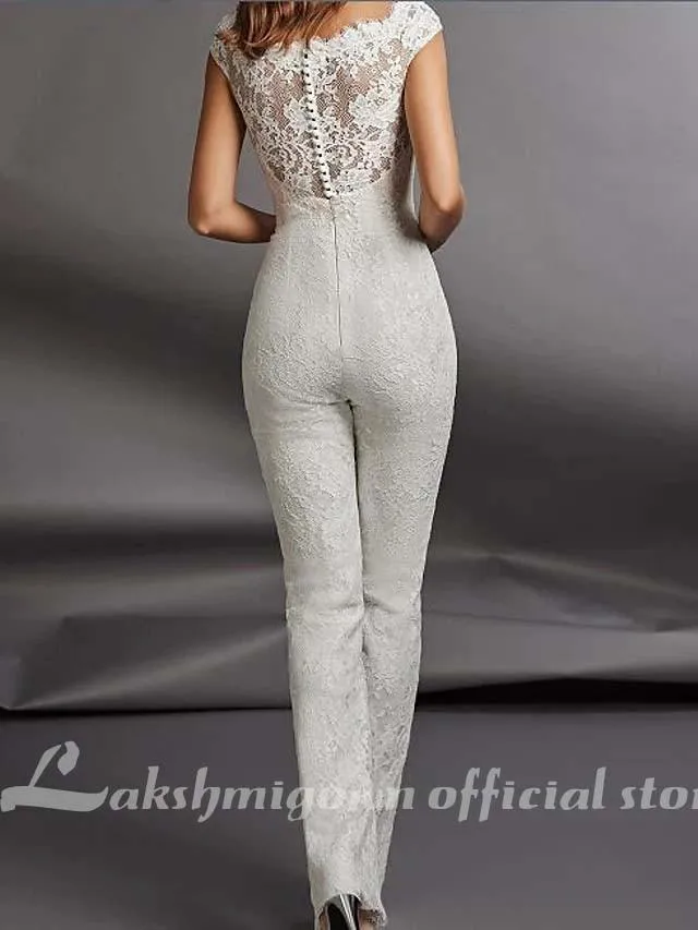 Roycebridal Jumpsuits Wedding Dresses Floor Length