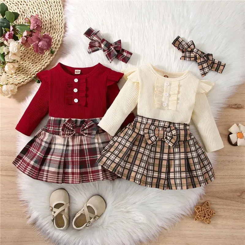 Ruffle & Bow Girls Outfit