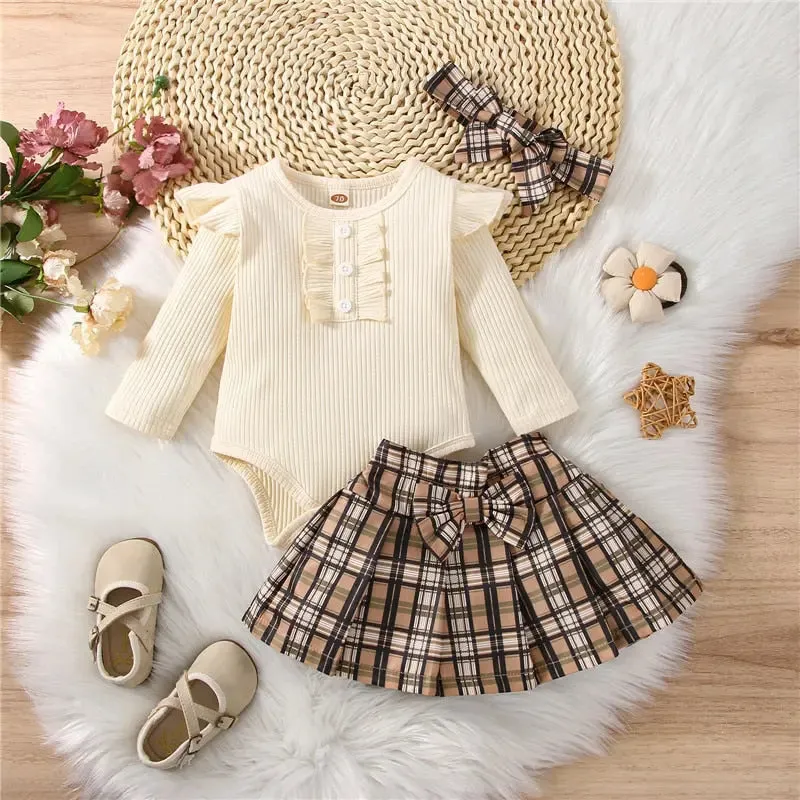 Ruffle & Bow Girls Outfit