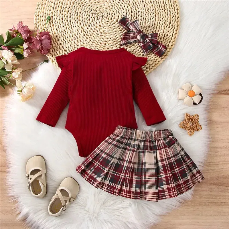Ruffle & Bow Girls Outfit