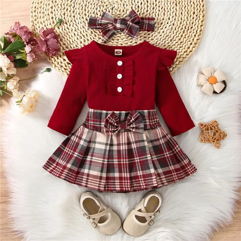 Ruffle & Bow Girls Outfit