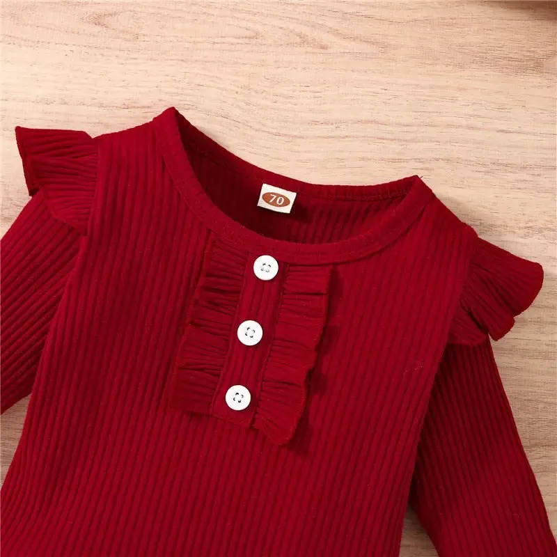 Ruffle & Bow Girls Outfit