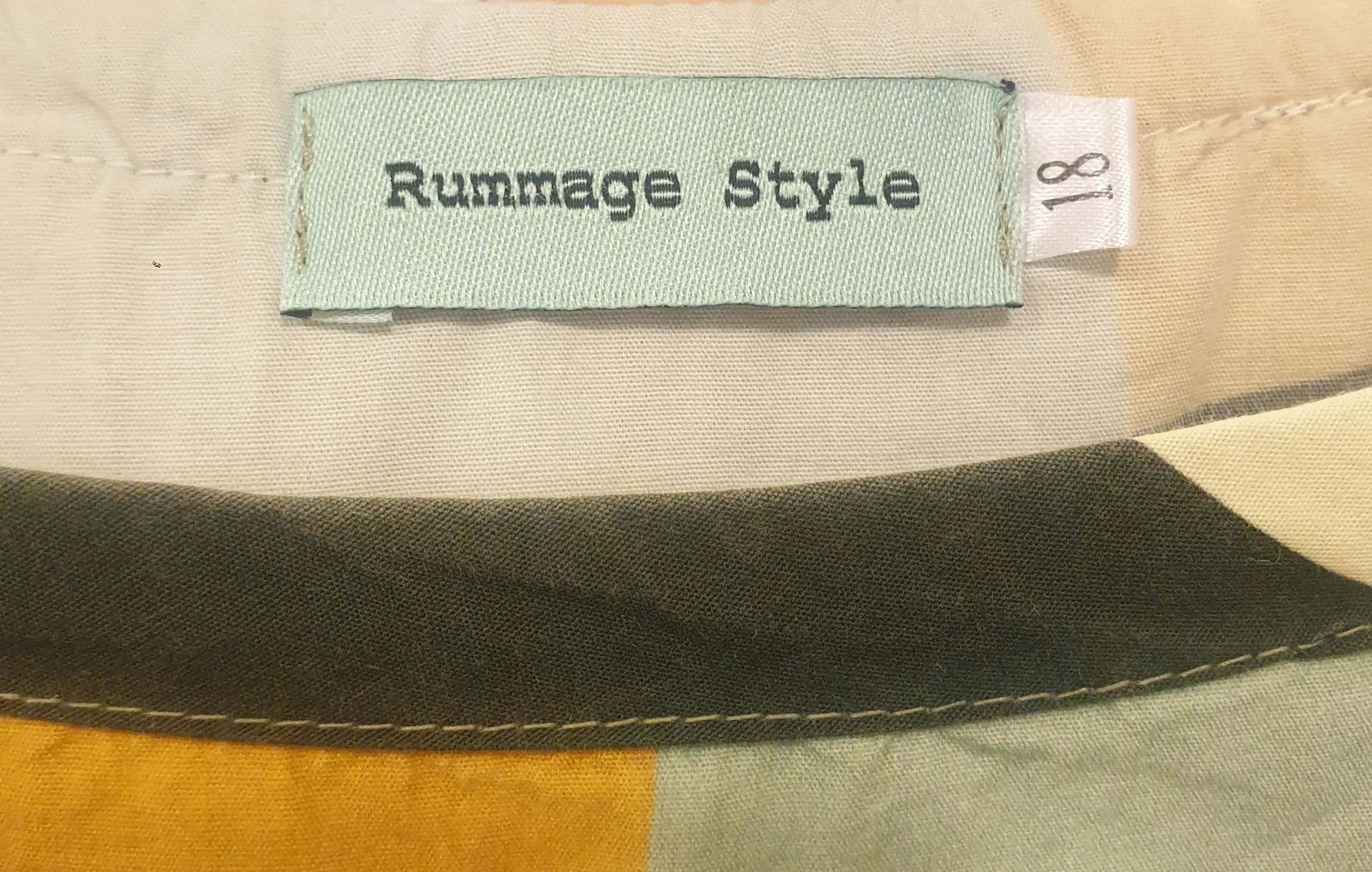 Rummage Style colourful cap sleeve dress size 18