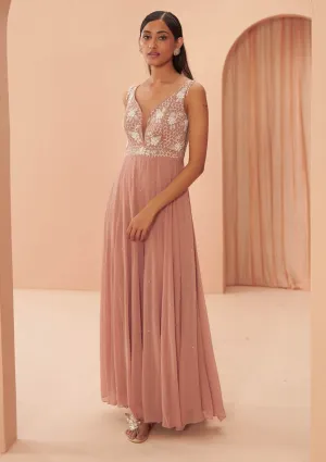 Salmon pink jumpsuit