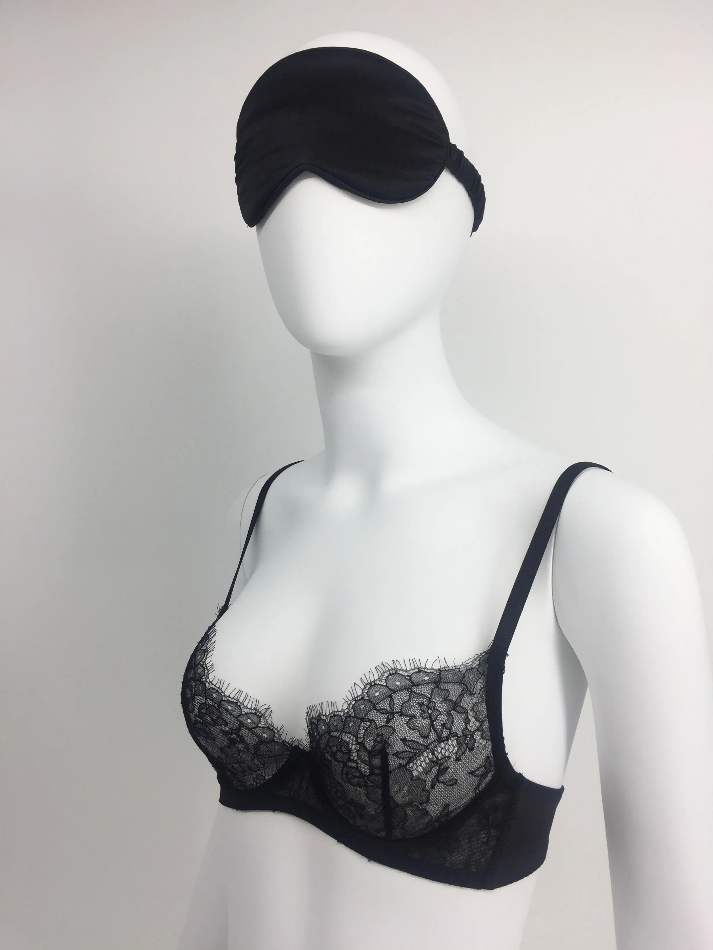 Sandra silk satin and French Chantilly lace bra 2001-4