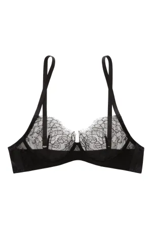 Sandra silk satin and French Chantilly lace bra 2001-4