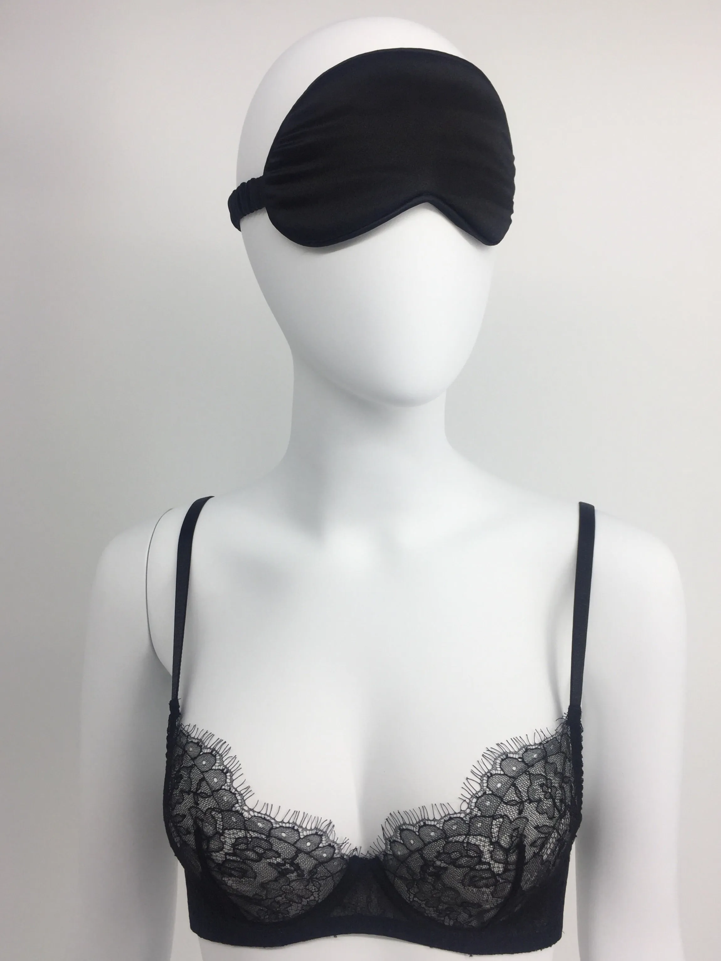 Sandra silk satin and French Chantilly lace bra 2001-4