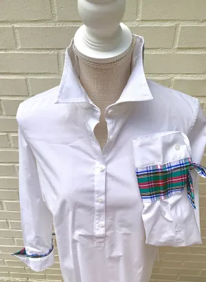 Sandy Popover Holiday Ribbon Tie Tunic (TP15)