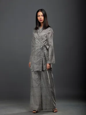 Sanskar by Sonam Dubal - Black And White Arrow Printed Pants