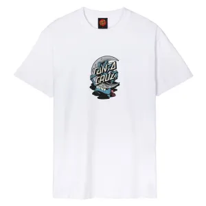 Santa Cruz T-Shirt Crescent Bone Hand T-Shirt - White