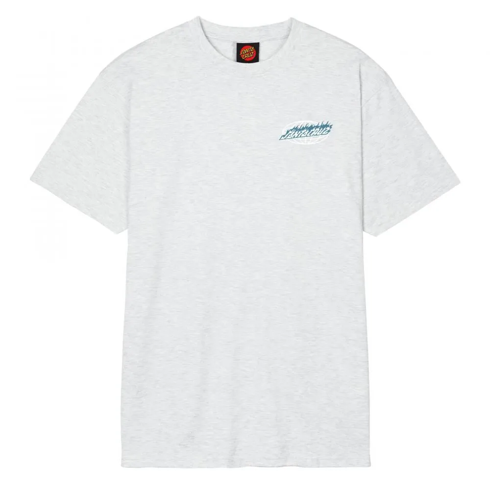 Santa Cruz T-Shirt Global Flame Dot - Athletic Heather