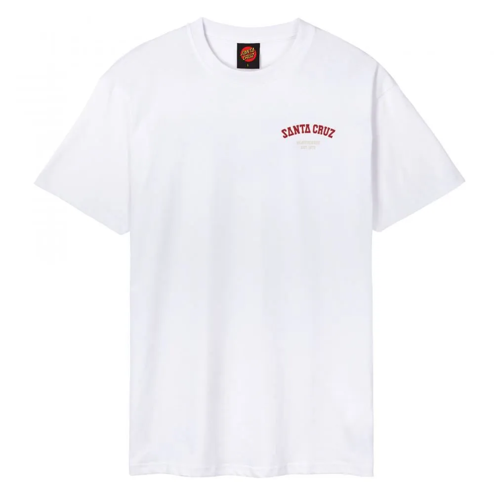 Santa Cruz T-Shirt Screaming Foam Hand - White