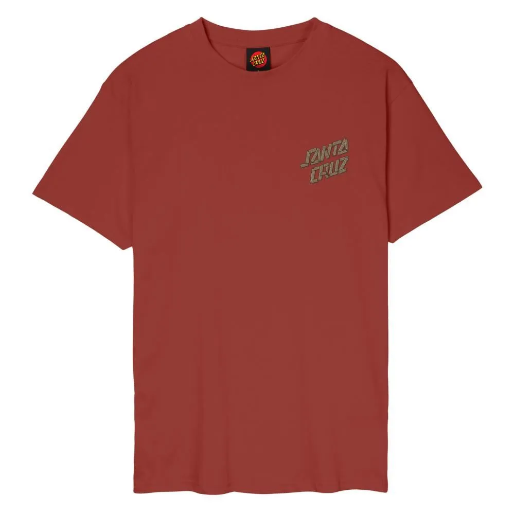 Santa Cruz T-Shirt Screaming Grizzly T-Shirt - Dark Rust