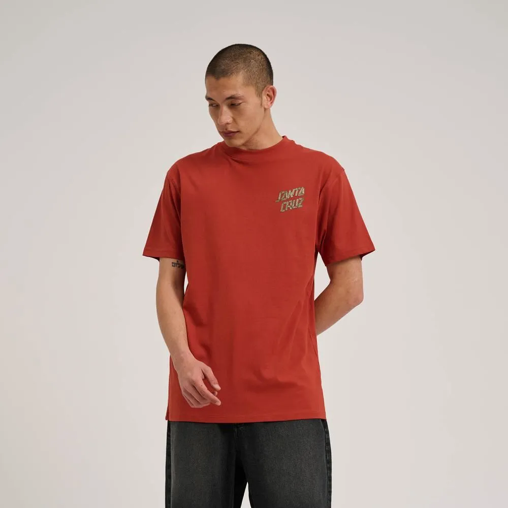 Santa Cruz T-Shirt Screaming Grizzly T-Shirt - Dark Rust