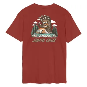 Santa Cruz T-Shirt Screaming Grizzly T-Shirt - Dark Rust