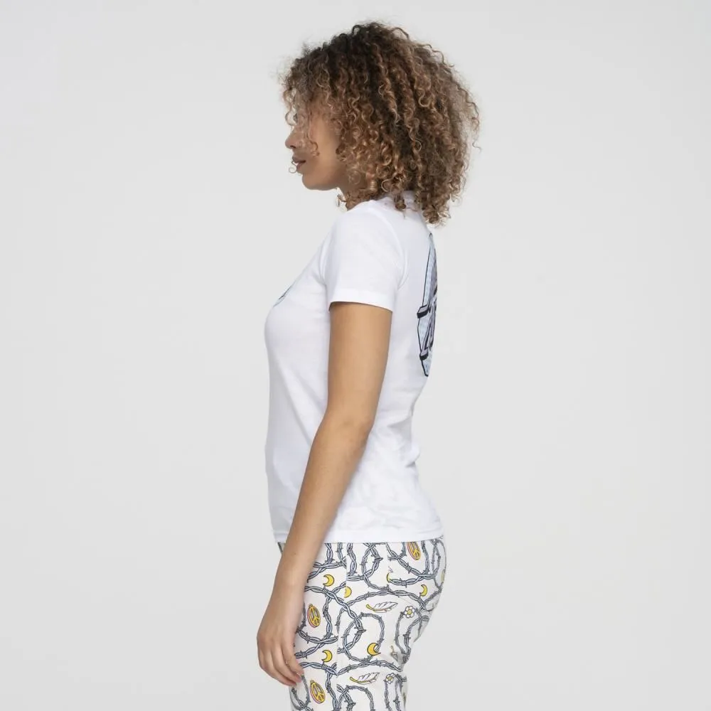 Santa Cruz Womens T-Shirt Gingham Dot T-Shirt - White
