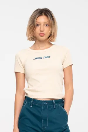 Santa Cruz Womens T-Shirt Obscure Strip T-Shirt - Birch