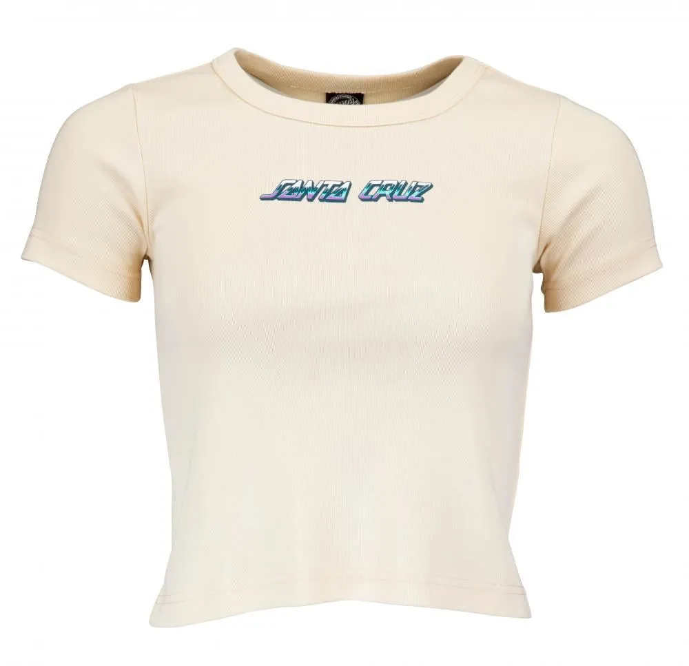 Santa Cruz Womens T-Shirt Obscure Strip T-Shirt - Birch
