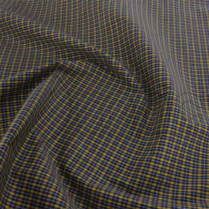 School Check Yellow Fabric 150cm