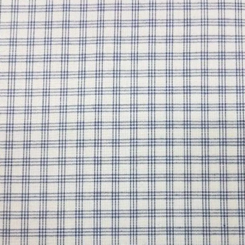 School Checks Fabric Blue