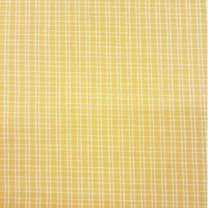 School Checks Fabric Yellow