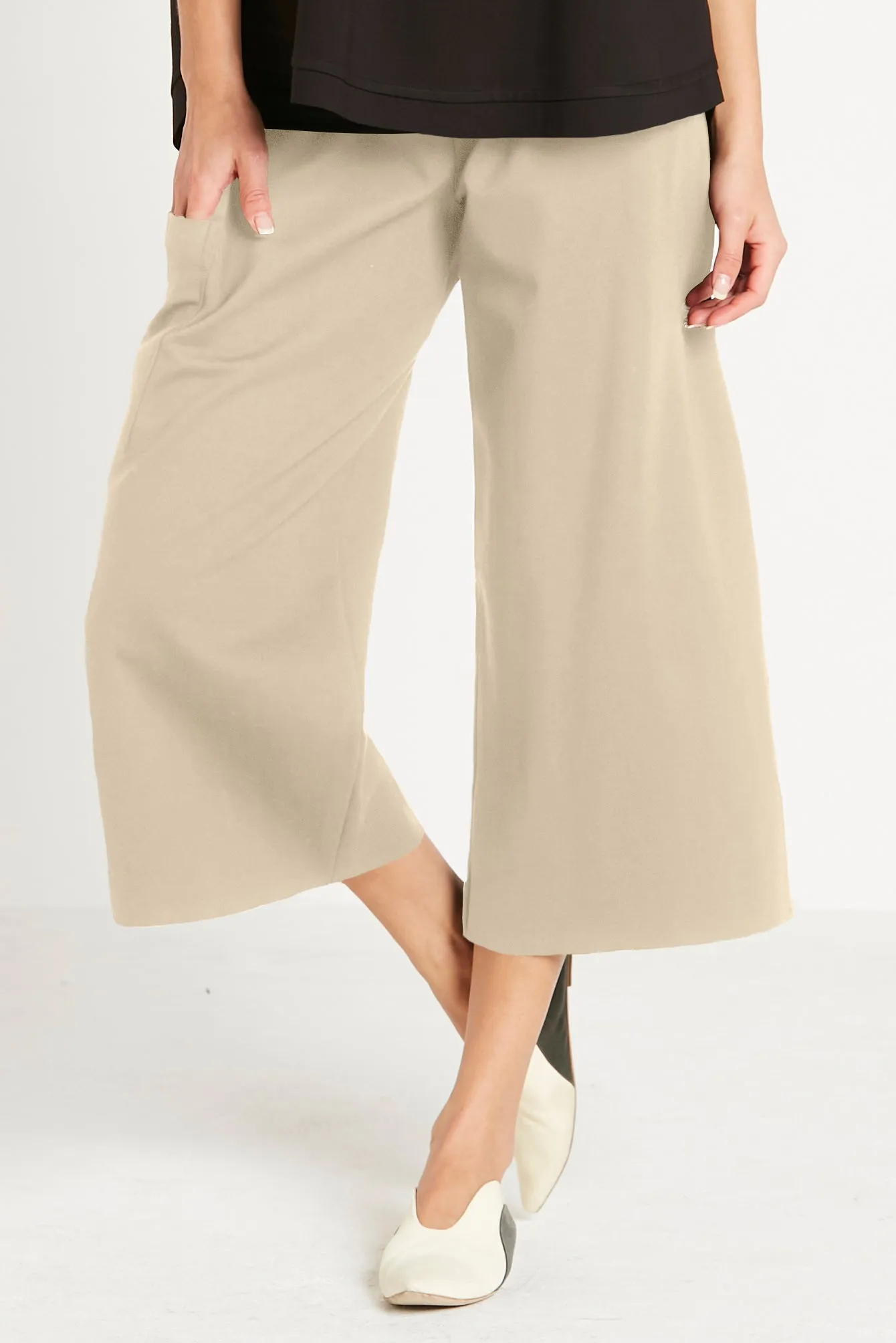 Scuba Crop Gaucho Pants