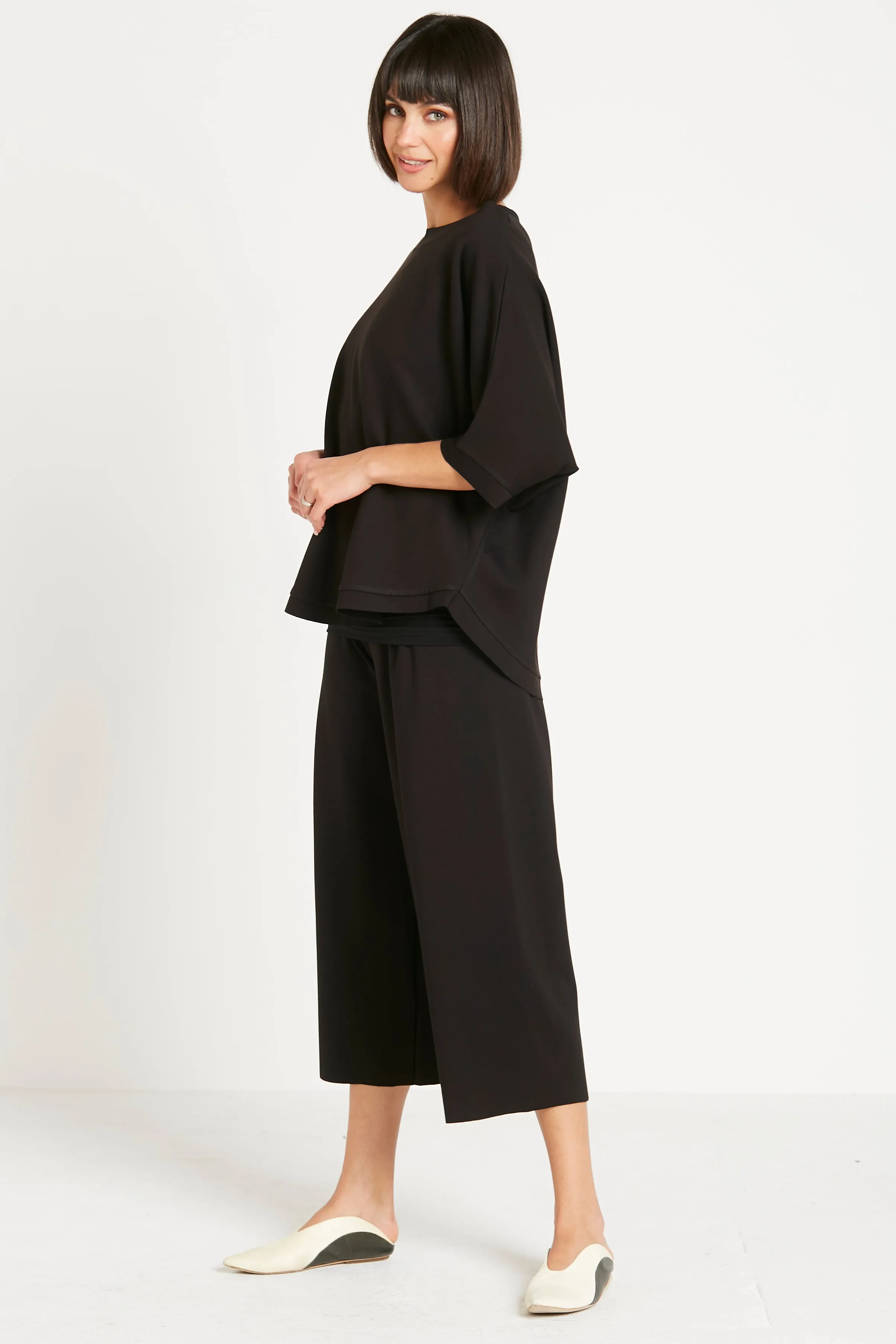 Scuba Crop Gaucho Pants