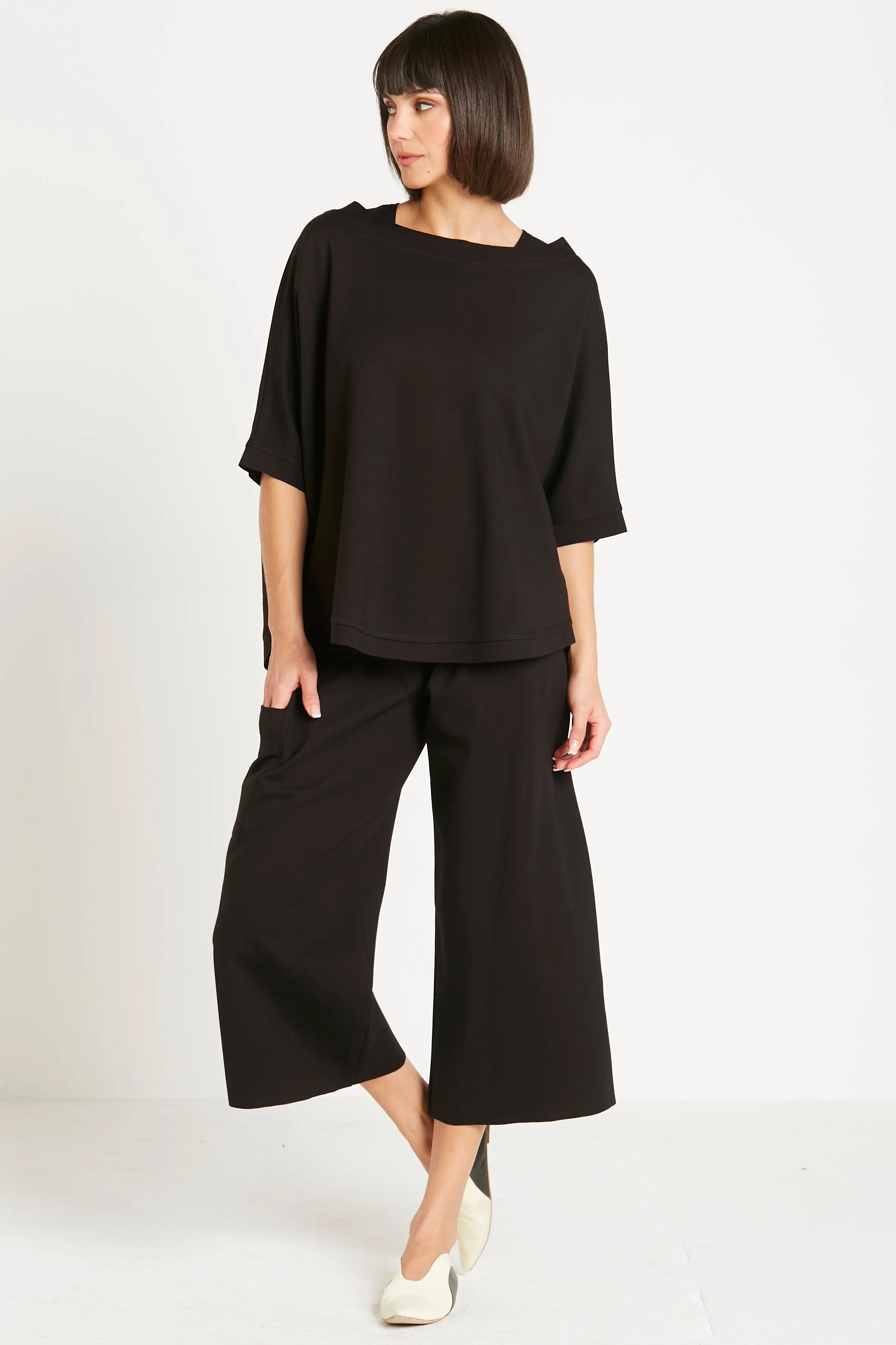 Scuba Crop Gaucho Pants