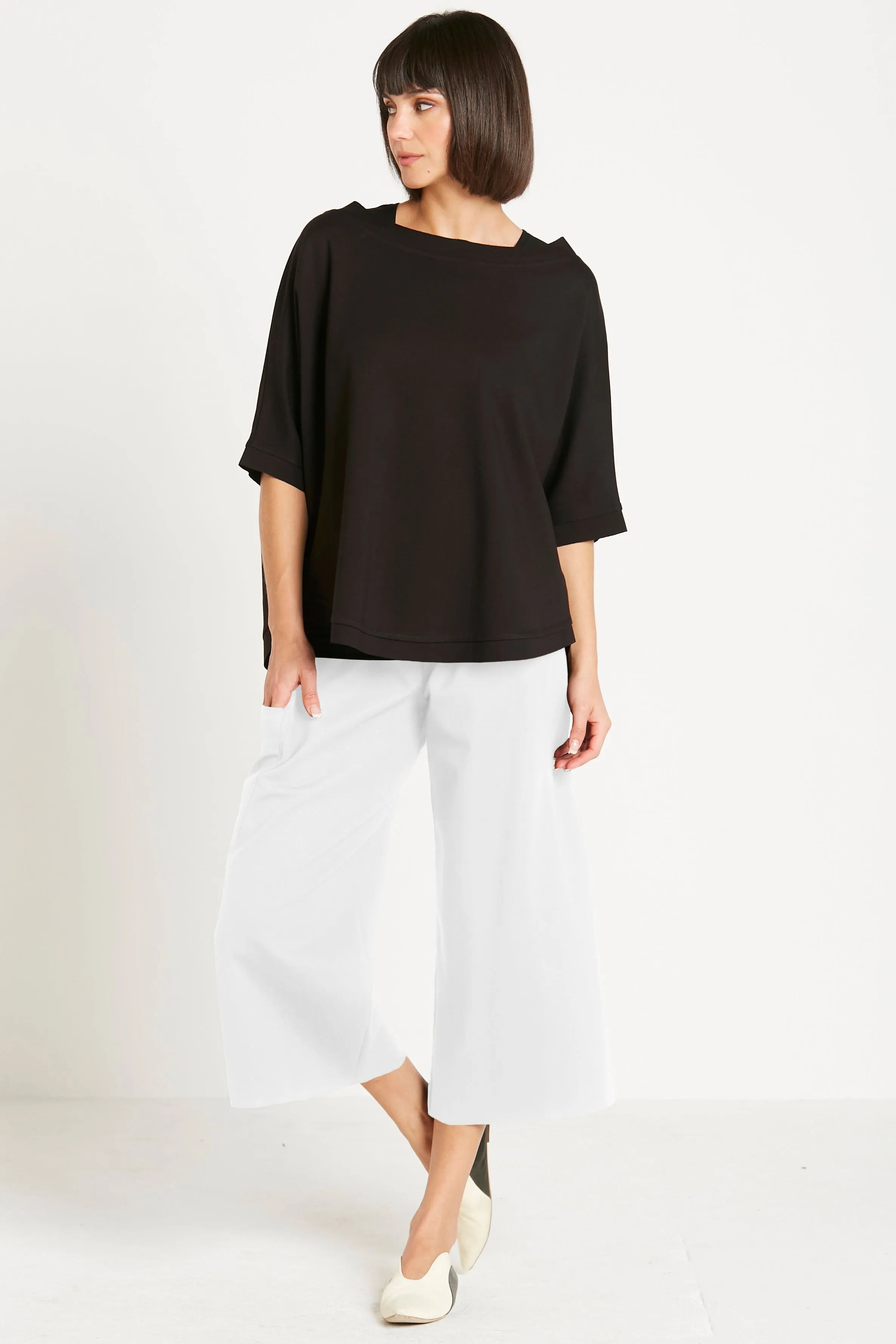 Scuba Crop Gaucho Pants