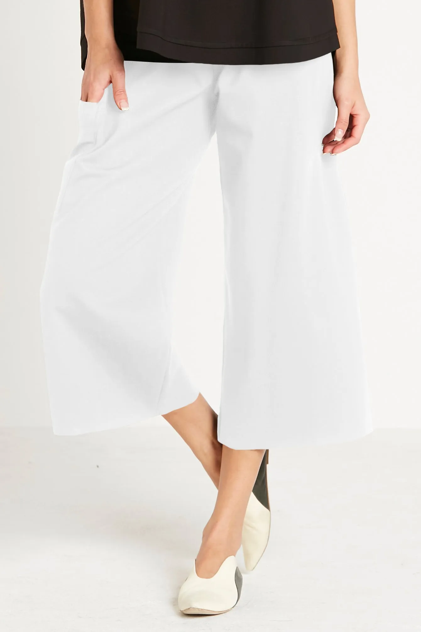 Scuba Crop Gaucho Pants