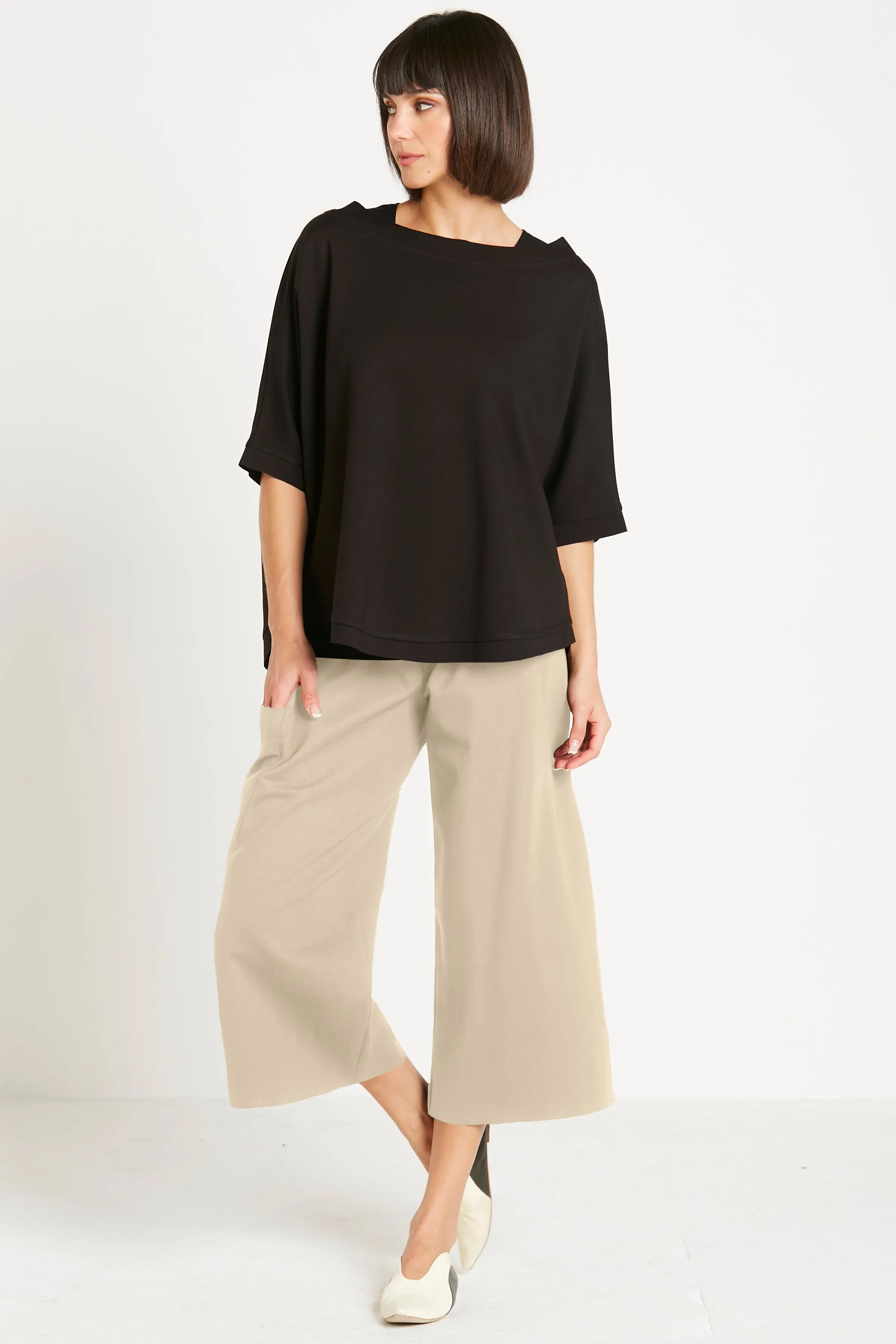 Scuba Crop Gaucho Pants