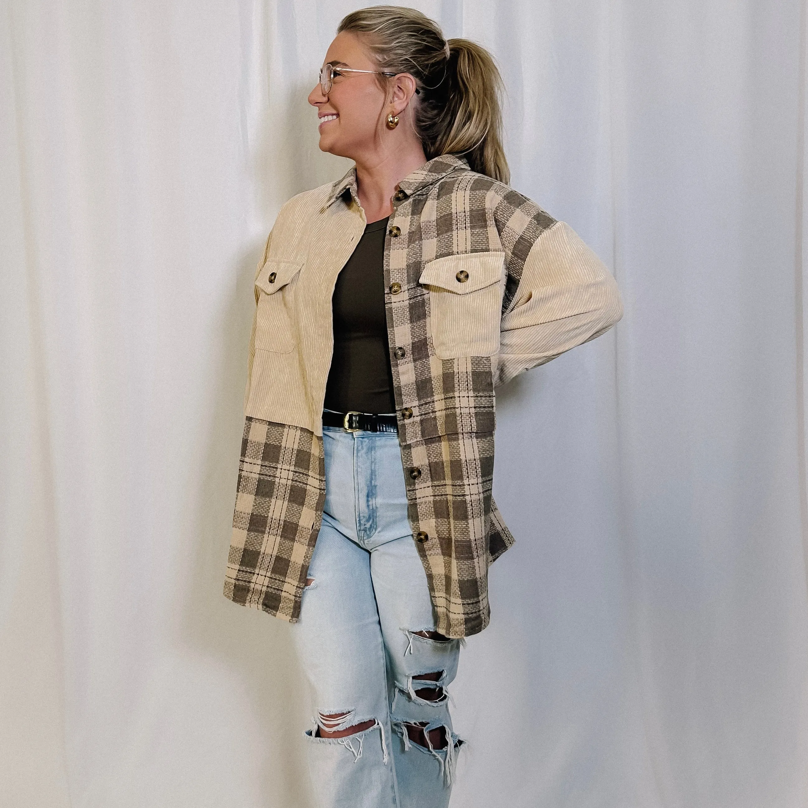 See A Pattern Plaid Shacket