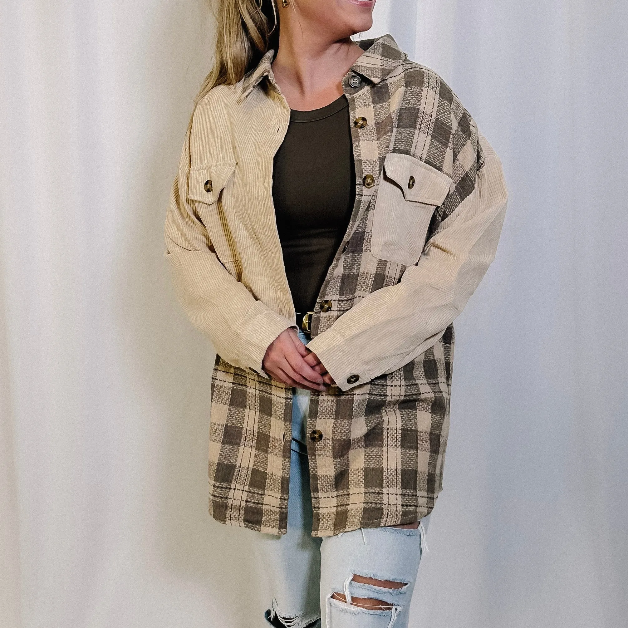 See A Pattern Plaid Shacket