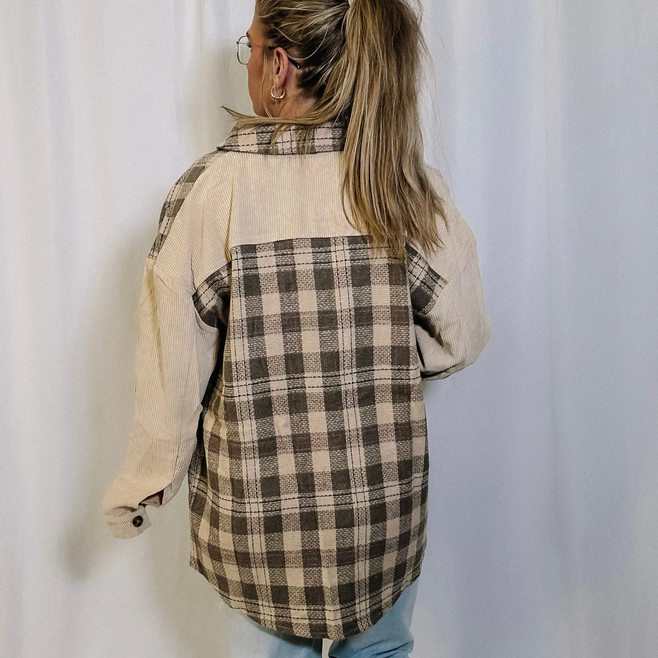 See A Pattern Plaid Shacket