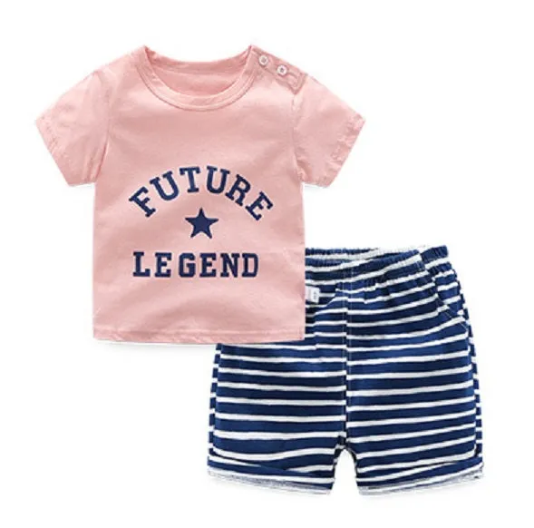 Selected children's clothingCotton short-sleeved T-shirt rompers-letter red 110CM