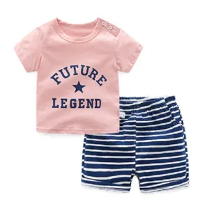 Selected children's clothingCotton short-sleeved T-shirt rompers-letter red 80CM