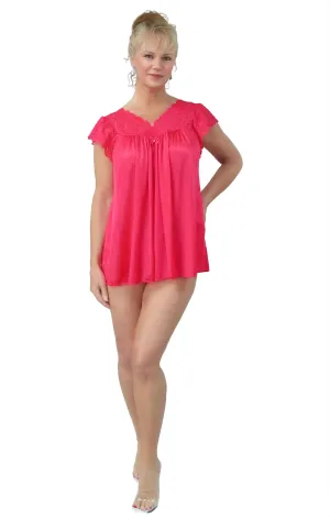 Shadowline Pajama Babydoll Lingerie Pajama Set Vintage Style with Panty